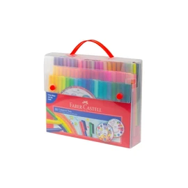 Faber-Castell Vibrant Connector Pen Colour Markers, Assorted – Pack of 80, (11-155581)