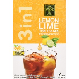 Ranong Tea 3 in 1 Lemon Lime Thai Tea Mix 7 Sachets 175 g