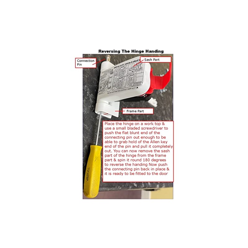 Mila Prosecure Upvc Flag Door Hinge 20mm Rebate White