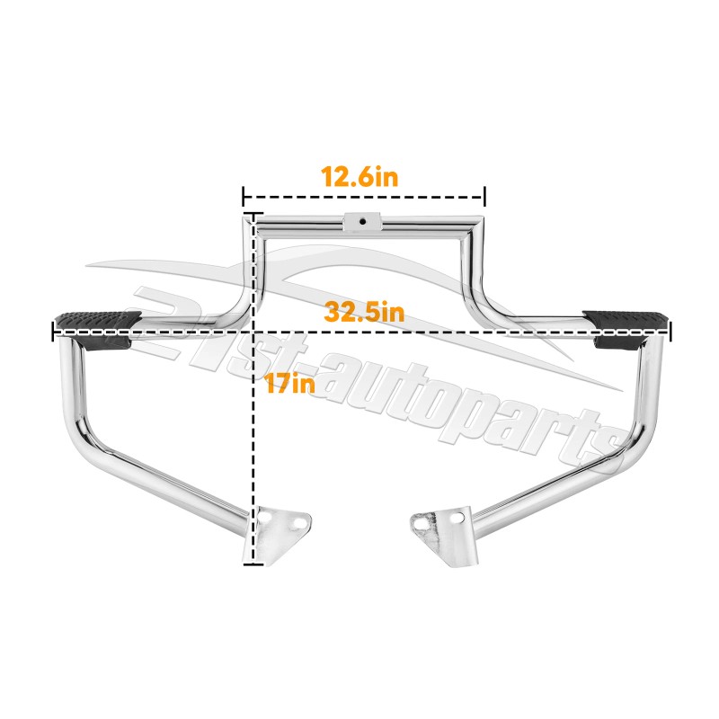 21ST Mustache Engine Guard Highway Crash Bars for Harley Dyna