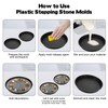 2 Size Round Stepping Stone Molds, 6 Pcs 10''/ 11.2''