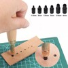 Kioiner Automatic Screw Hole Punch, Adjustable Screw Punch with 6