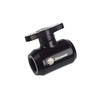 Bitspower G1/4" Mini Valve with Black Handle, Matte Black, Body
