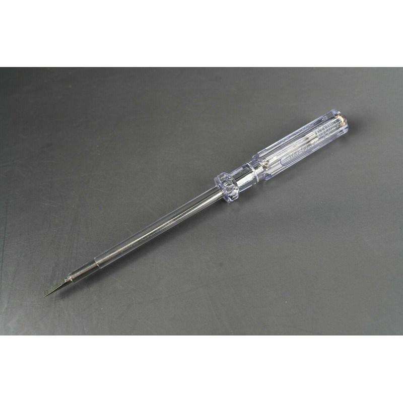 TOOLSTEK WOKIN 140mm 3mm Mains Tester Plain Slot Blade Neon