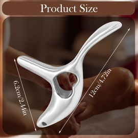 ADDLIVE Triggerpunkt Massagegerät, Triggerpunkt Drücker mit Ergonomischem Griff, Vielseitiges Edelstahl Gua Sha Stein für Schultern, Rücken, Beine, Gesicht, Nacken, Muskelentspannung und Durchblutung