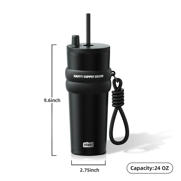 [Sidagar] 24oz Insulated Water Bottle – Cute Stainless Steel Tumbler