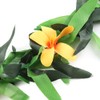 3pcs Assorted Color Hawaiian Leis Tropical Party Simulated Flower Leaf