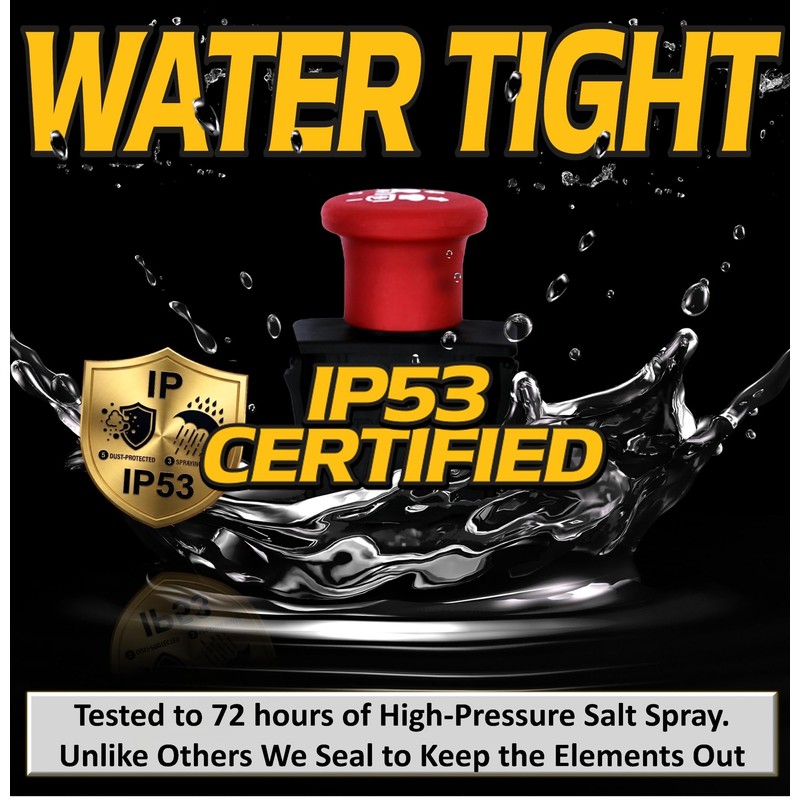 20 AMP OEM Upgrade Push Button PTO Switch Water Tight