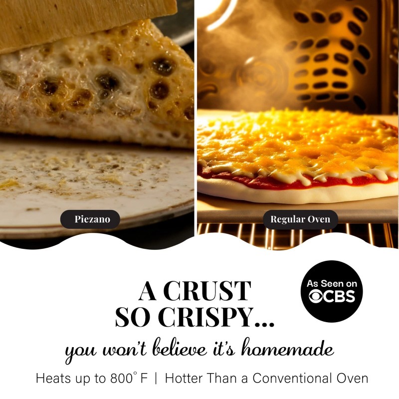 Granitestone Piezano Indoor/Outdoor Portable Electric Pizza Oven w Ceramic Stone