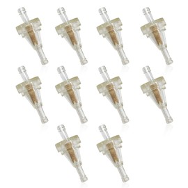 10PCS 1/4" Fuel Filters, Small Engine Clear Gas Inline Fuel Filter, Universal Car Accessories for Most Cars, Dirt Bikes, ATVs, UTVs, Snowmobiles, Motorcycles