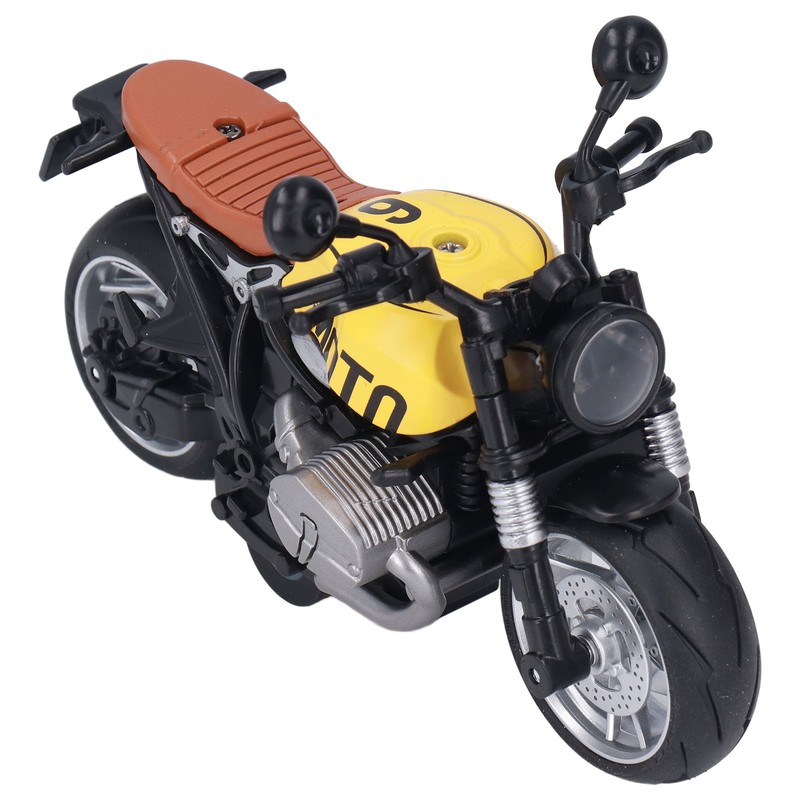 1:12 Pull Back Motorcycle Toy Cool Retro Motorcycle Toy with
