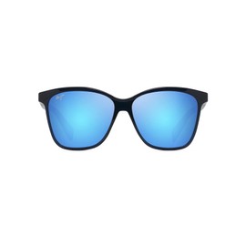 Maui Jim Women's Liquid Sunshine Polarized Fashion Sunglasses, Translucent Navy/Blue Hawaii, Medium
