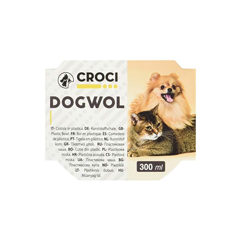 croci TPR Doggy Bowl, 300 ml, Orange
