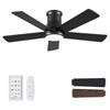 Autoday Ceiling Fans with Lights, 42 Inch Low Profile Ceiling