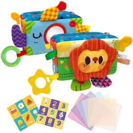 PlenPLAY Baby Tissue Box Toy - Sensory Development Baby Learning Toys 6-12 Months - Montessori Toys for 1 Year Old - Montessori Baby Toys – Baby Sensory Toys