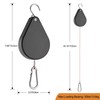 WROSWT Upgraded Retractable Plant Hanger,Plant Pulleys for Hanging Plants,Easy to