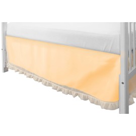 Baby Doll Bedding Sweet Touch Baby Crib Dust Ruffle, Yellow