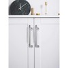 CABDM 6 Pack Polished Chrome Cabinet Pulls,4 Inch(102mm) Hole Centers