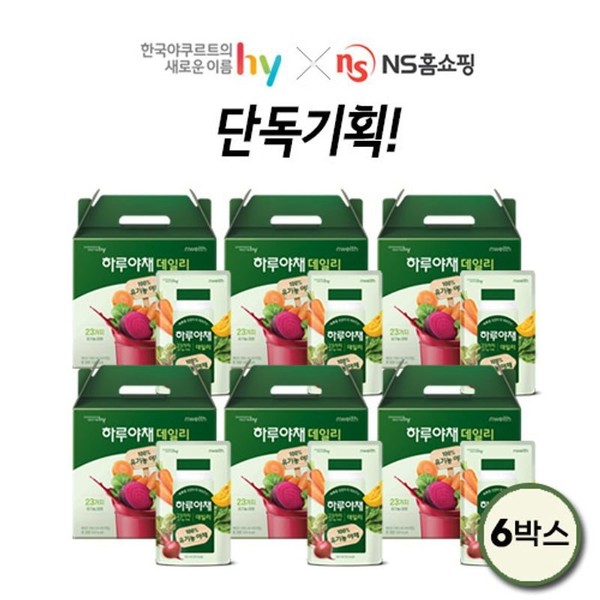 6 boxes of daily vegetables, single option / 하루야채 데일리 6박스, 단일옵션