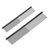 sourcing map Dog Cat Comb, Pet Combs Stainless Steel Teeth