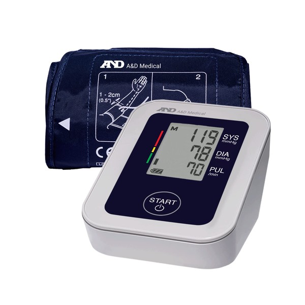 A&D Medical Essential Wide Range Cuff Upper Arm Blood Pressure Machine (8.6-16.5"/ 22-42 cm) Home BP Monitor, One Click Operation with Easy to Read Digital Screen & Irregular Heartbeat Detection