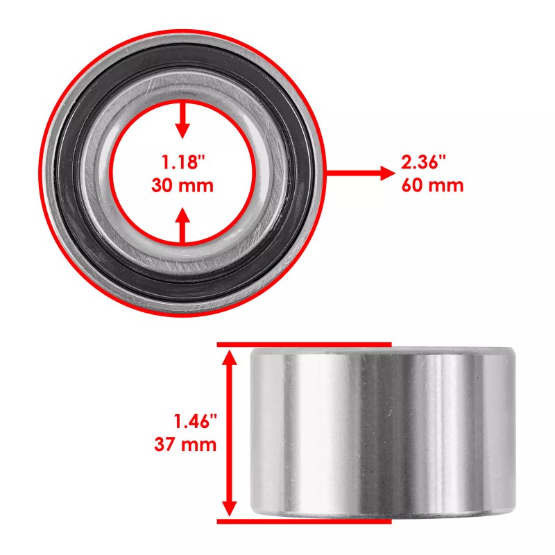 Caltric Front or Rear Wheel Hub Bearing For Can-Am Outlander