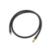 Partuto 100cm Car Tire Inflator Extension Hose Adapter Black Copper