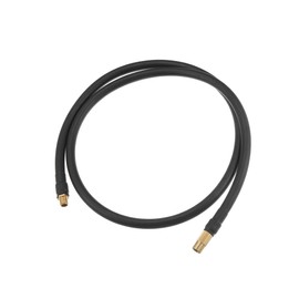 Partuto 100cm Car Tire Inflator Extension Hose Adapter Black Copper Tone Replacement