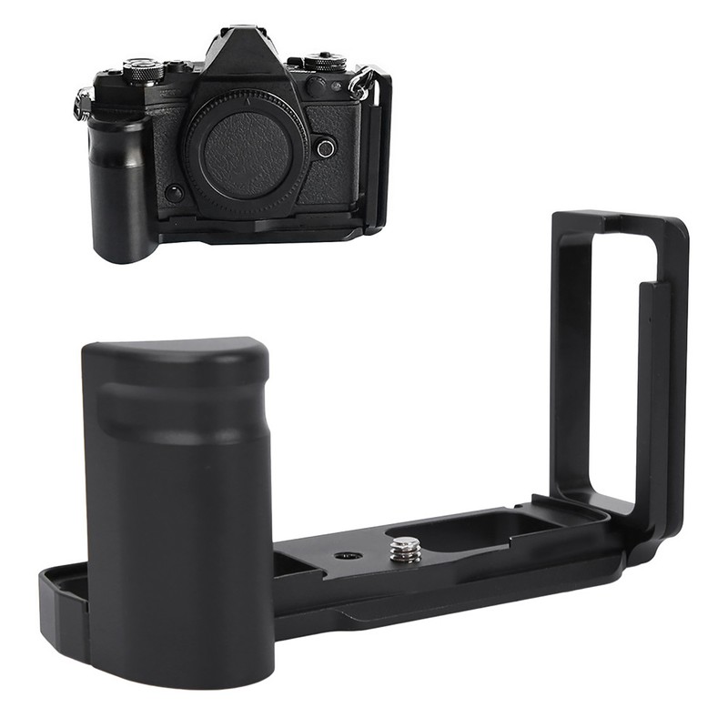Metal Quick Release Plate L Bracket Hand Grip for Olympus
