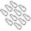 Wideskall® 3.5" Heavy Duty Metal Screw Lock Carabiner Hook Snap