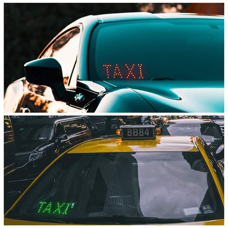 YSY Taxi Sign, LED Light Logo,on Car Window with DC