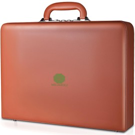 Business Cases,Classic Leather Briefcase for Business - Professional Attache Case, Durable Handheld Laptop Bag