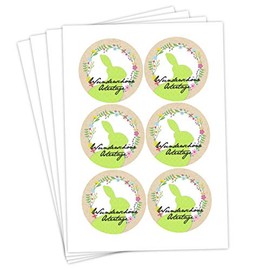 Papierdrachen 24 Easter Stickers for Crafts and Decorating, Beautiful Easter Days Motif, Sticker No. 51 - Easter 2021