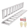 Portable 1250lbs Aluminum Loading Ramps with Straight Ramp Treads and