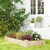 Giantex Wooden Raised Garden Bed, Rectangular Planter Box for Vegetables,
