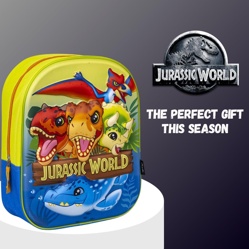 Jurassic World Backpack Dinosaur Design School Backpack 3D Children's Backpack