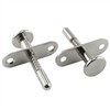 HJGarden 2PCS Stainless Steel Plunger Latches Spring-Loaded Spring Latch