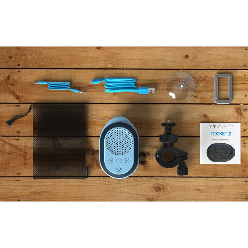 Ryght Pocket 2 Mobile Wireless Bluetooth Speaker - Sky Petrol