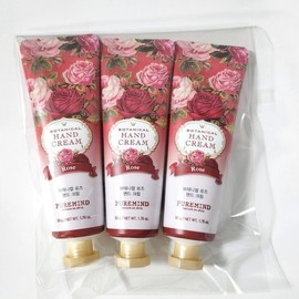 Pure Mind Botanical Hand Cream 50g (3 Pieces) Rose Scent High Moisturizing Hydration Replenishes Moisture Until October 2026 / 퓨어마인드 보테니컬 핸드크림 50g 3개 로즈향 고보습 촉촉한 수분충전 26년10월까지