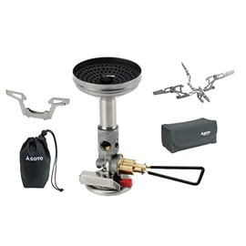 Soto Micro Regulator Stove Windmaster SOD-310 + 4-Legged Pot Support Stand (with Hard Case)