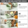 Howise Ceramic Butter Crock, 6 OZ Butter Keeper for Counter,