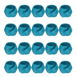 HARFINGTON 100pcs Thread Spool Savers Spool Huggers Silicone for Sewing Machine and Embroidery Machine Prevent Thread Tails from Unwinding, Blue