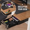 COREMINDED Under Desk Drawer Slide-Out – Lockable Metal Storage Drawers