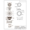 Westbrass A2165-11 4-1/4" OD Post Style Large Kitchen Basket Strainer