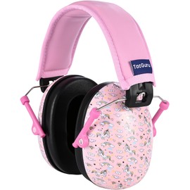 TacGuru 130 Special Edition, Kids Ear Protection Earmuffs, Hearing Protection for Kids, One Size for 3-16 Yr Old, Unicorns Pattern