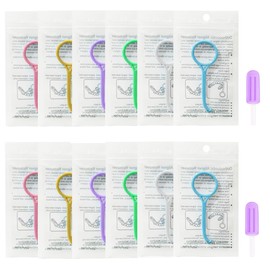 EAEDMY 12PCS Clear Aligner Removal Tools with 2 PCS Aligner Chewies Accessories for Invisible Retainers and Dentures, Dental Orthodontic Aligner Removal Tool Kit (6.taro)
