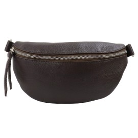 SH Leder ® AVA G292 Genuine Leather Waist Bag for Women Men Unisex Belt Bag for Festival Travel Bum Bag Small Crossbody Bag Women Leather Bag 23 x 12 cm, dark brown, 23 x 12,50 x 7 cm, fashion waist