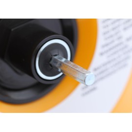 Drain Snake by Elbow Pass with 25ft cable, drain clog remover, plumbing snake Kink Resistant inner core strength at 600lb test. Hexagon non-slip drill bit attachment or Manual knob