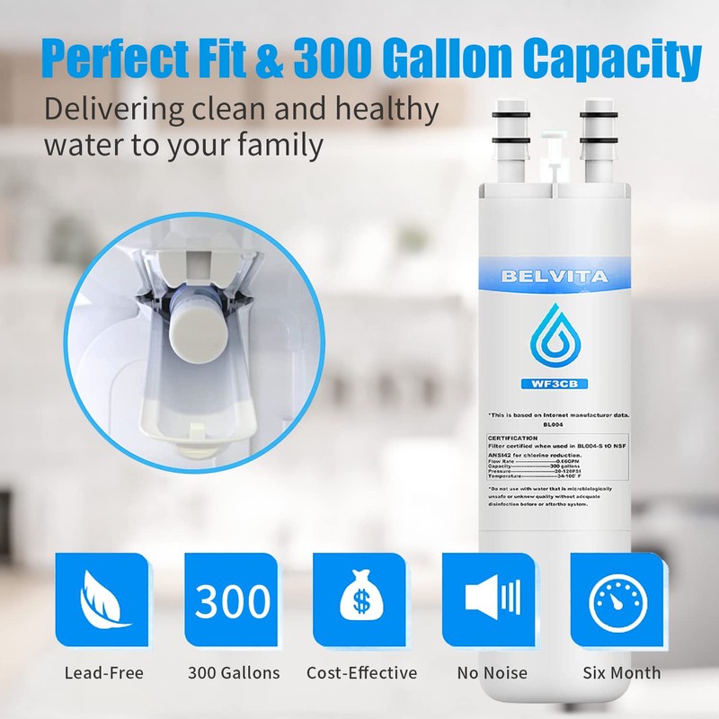 WF3CB Refrigerator Water Filter Compatible with Frigidaire WF3CB Puresource3 242069601