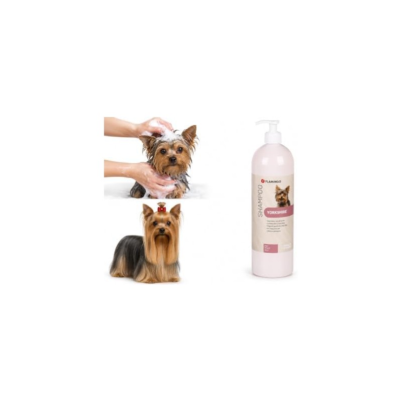 Flamingo Shampoo for Yorkshire Terriers and Other Long-Haired Breeds -